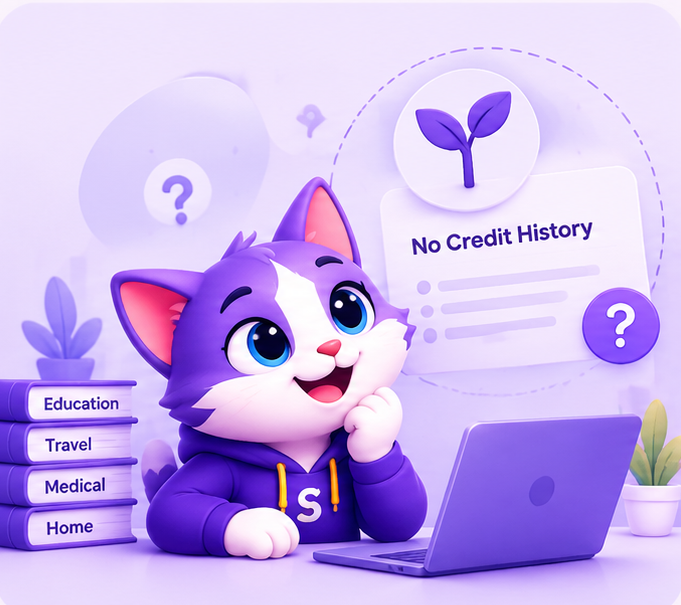 A person starting their credit journey