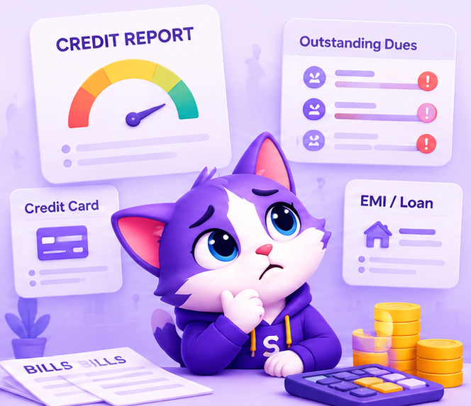 A person reviewing their credit health